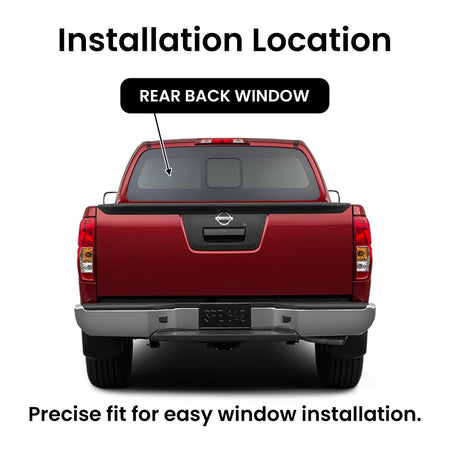 Back Window Glass Back Slider Manual Compatible with Nissan Frontier/Suzuki Equator 2005-2020 Models