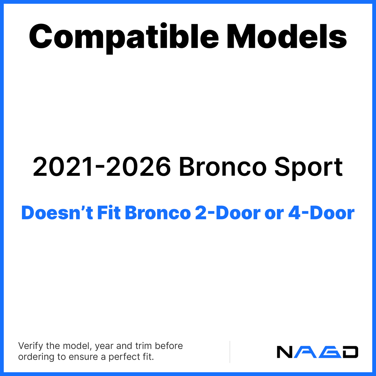 Driver Left Side Quarter Window Quarter Glass Compatible with Ford Bronco Sport 2021-2025 Models (Not for Bronco)