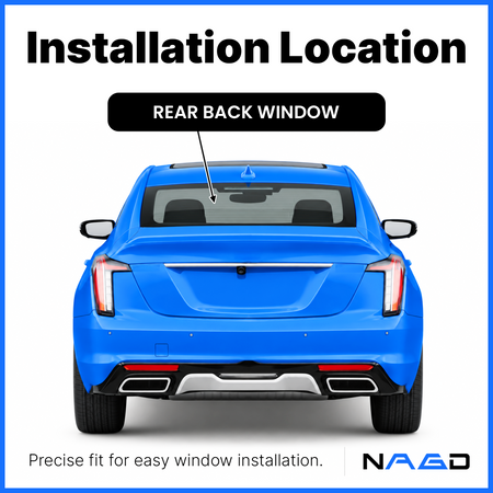 Heated Back Window Back Glass Compatible with Cadillac CT5 2020-2026 Models