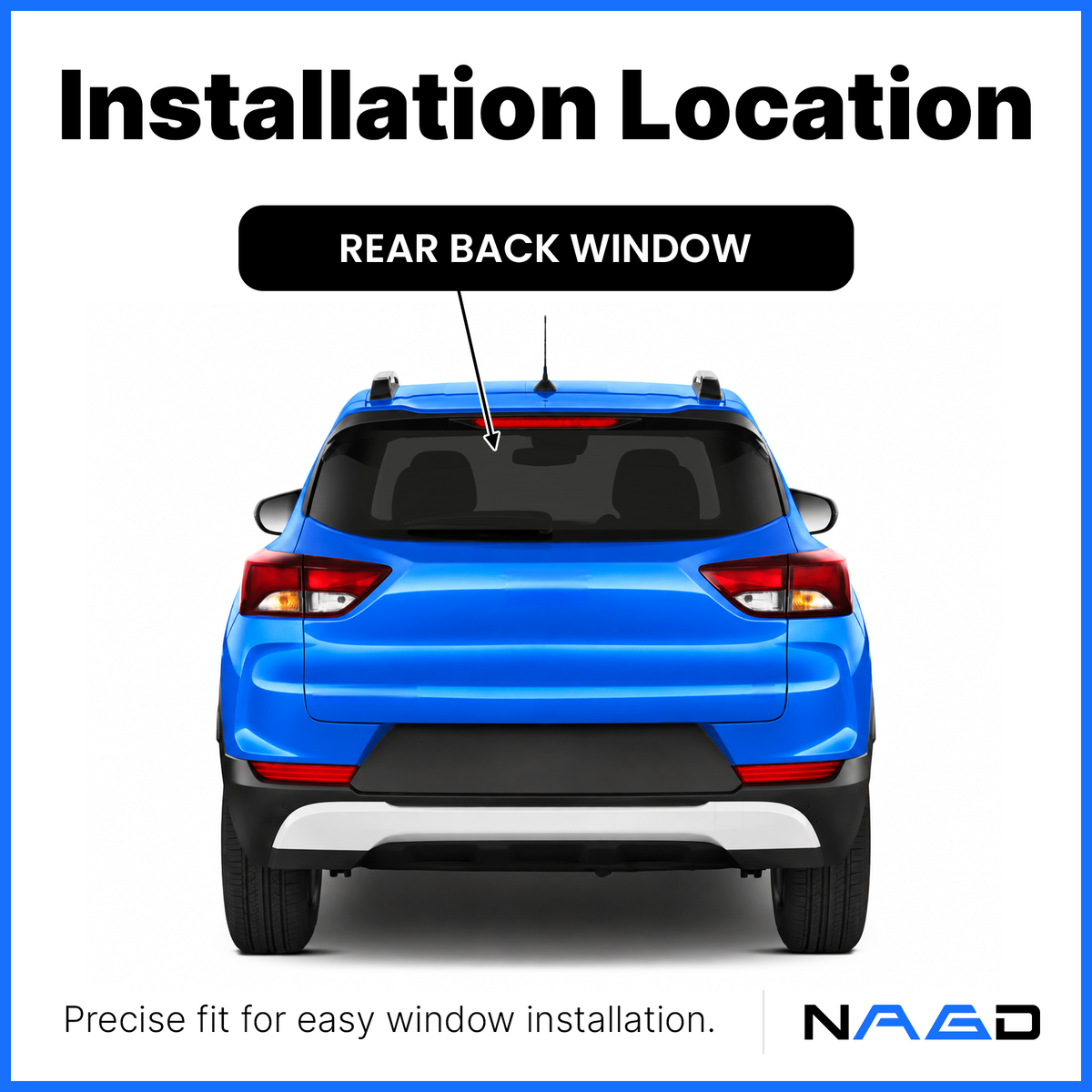 Heated Rear Tailgate Liftgate Back Window Back Glass Compatible with Chevrolet TrailBlazer 2021-2026 Models