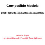 Driver Left Side Door Window Door Glass Compatible with Freightliner Cascadia 2008-2025 Models