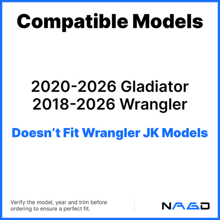 OEM Tempered Passenger Right Side Front Door Window Door Glass Compatible with Jeep Wrangler 2018-2026 / Gladiator 2020-2026 Models