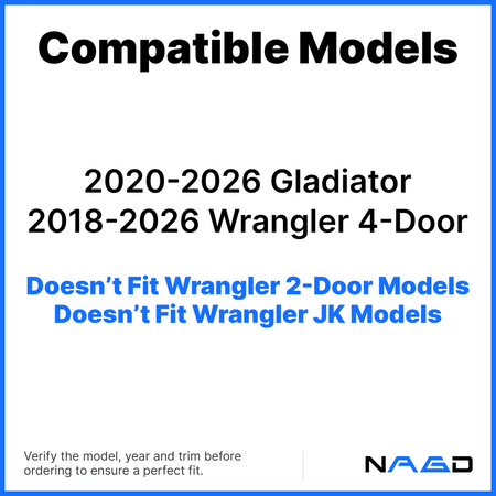 Privacy Driver Left Side Rear Door Window Door Glass Compatible with Jeep Wrangler 2018-2026 / Gladiator 2020-2026 4 Door Models