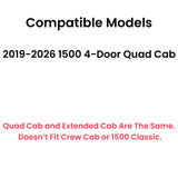 Driver Left Side Rear Door Window Door Glass Compatible with Ram Pickup 1500 4 Door Quad Cab 2019-2026 Models (Not For 1500Classic)