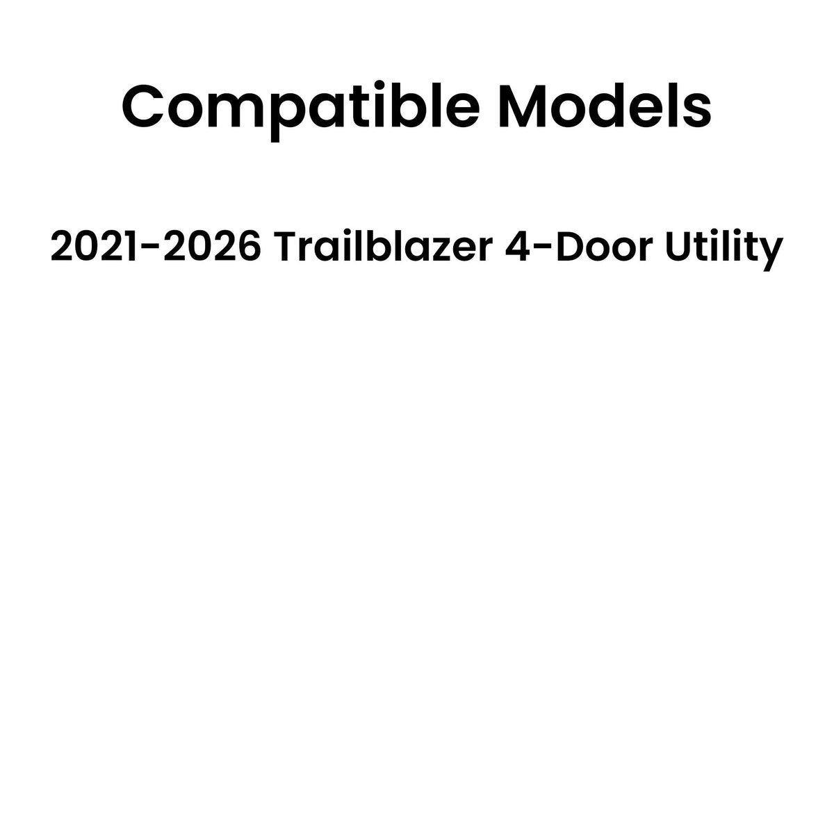 Tempered Driver Left Side Rear Door Window Door Glass Compatible with Chevrolet TrailBlazer 2021-2025 Models