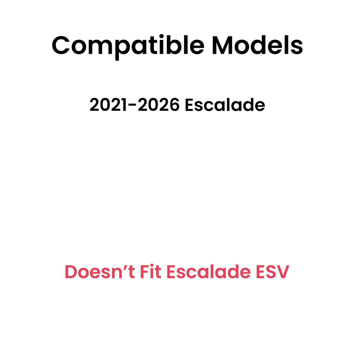 Tempered Driver Left Side Rear Door Window Door Glass Compatible with Cadillac Escalade 2021-2026 Models (Not For Escalade ESV)
