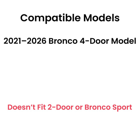 OEM Tempered Passenger Right Side Front Door Window Door Glass Compatible with Ford Bronco 2021-2026 4 Door Models