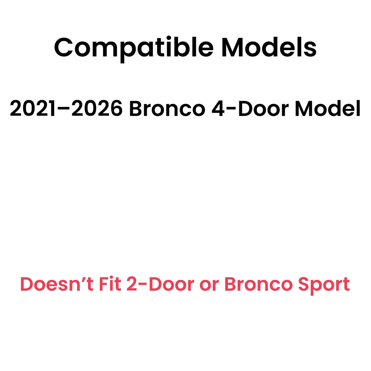 OEM Tempered Privacy Driver Left Side Rear Door Window Door Glass Compatible with Ford Bronco 2021-2026 4 Door Models