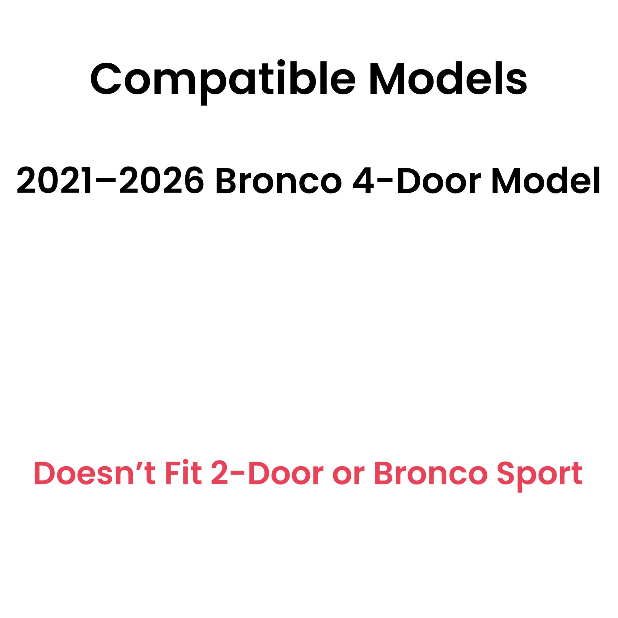 OEM Tempered Privacy Driver Left Side Rear Door Window Door Glass Compatible with Ford Bronco 2021-2026 4 Door Models