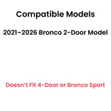 OEM Tempered Driver Left Side Door Window Door Glass Compatible with Ford Bronco 2021-2026 2-Door Models (Not For 4-Door Models)