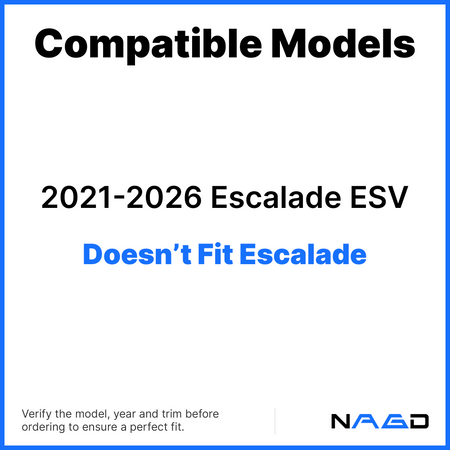 With Sensor Style Tempered Driver Left Side Quarter Window Quarter Glass Compatible with Cadillac Escalade ESV 2021-2025 Models ( Not For Escalade )