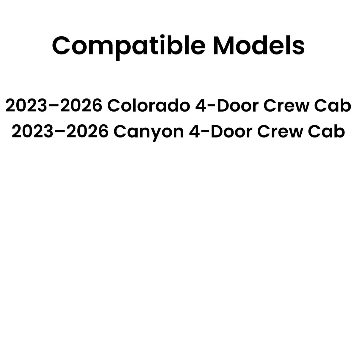 Tempered Passenger Right Side Front Door Window Door Glass Compatible with GMC Canyon / Chevrolet Colorado 4-Door Crew Cab Pickup 2023-2026 Models