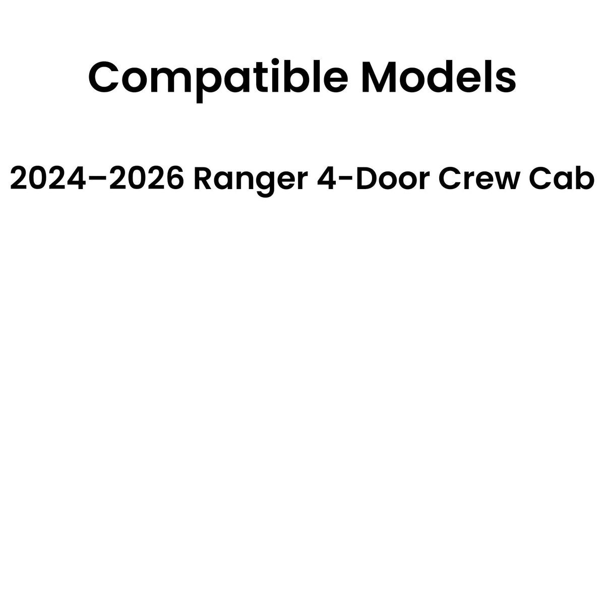 Tempered Driver Left Side Front Door Window Door Glass Compatible with Ford Ranger Pickup 2024-2026 Models