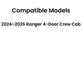Tempered Driver Left Side Front Door Window Door Glass Compatible with Ford Ranger Pickup 2024-2026 Models