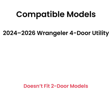 Laminated Driver Left Side Front Door Window Door Glass Compatible with Jeep Wrangler 2024-2026 4-Door Models