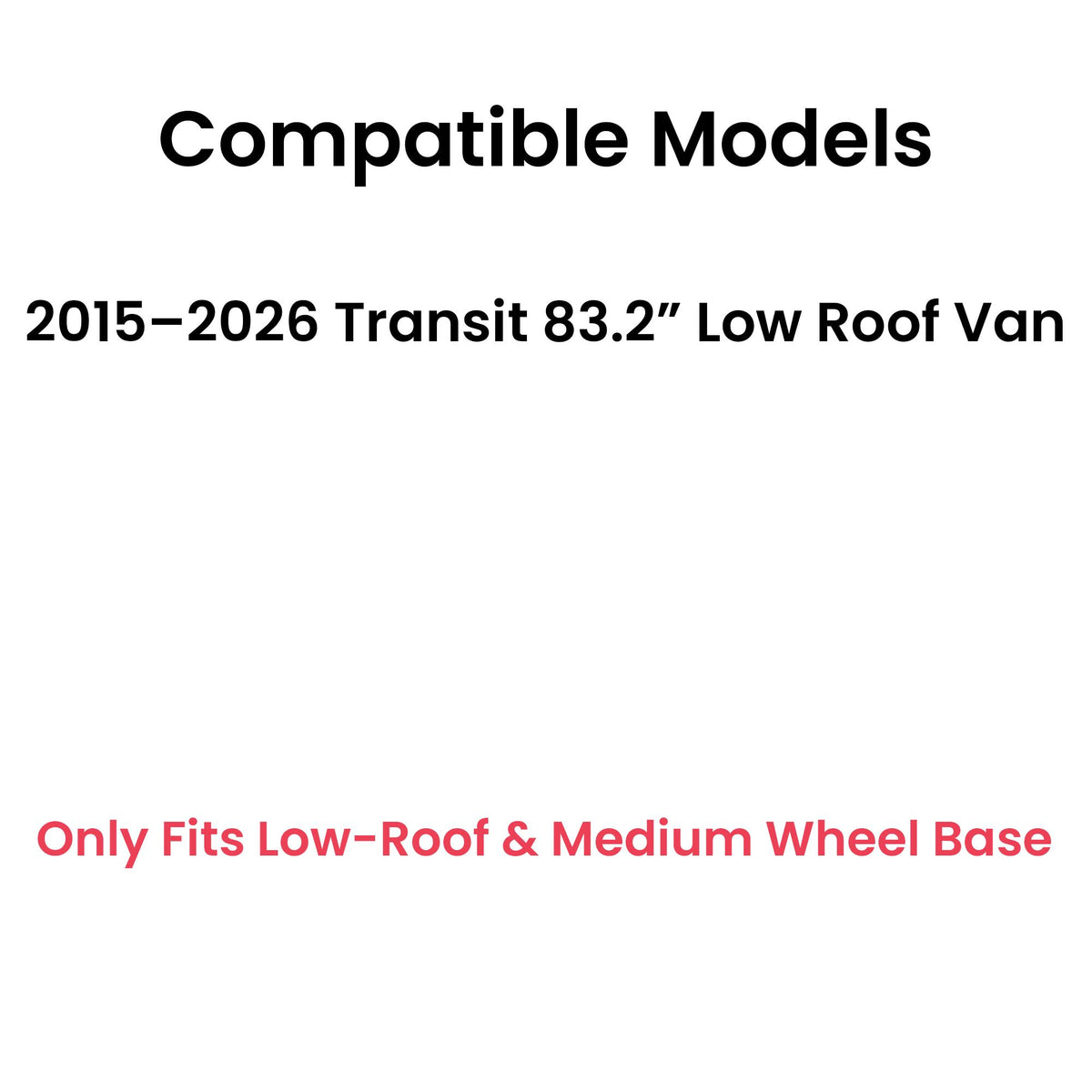 Tempered Privacy Driver Left Side Quarter Window Quarter Glass Compatible with Ford Transit 83.2" Low-Roof & Medium Wheel Base Van 2015-2026 Models (Not For Mid-Roof, High-Roof, or Connect)