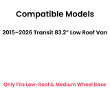 Tempered Passenger Right Side Quarter Window Quarter Glass Compatible with Ford Transit 83.2" Low-Roof & Medium Wheel Base Van 2015-2026 Models (Not For Mid-Roof, High-Roof, or Connect)