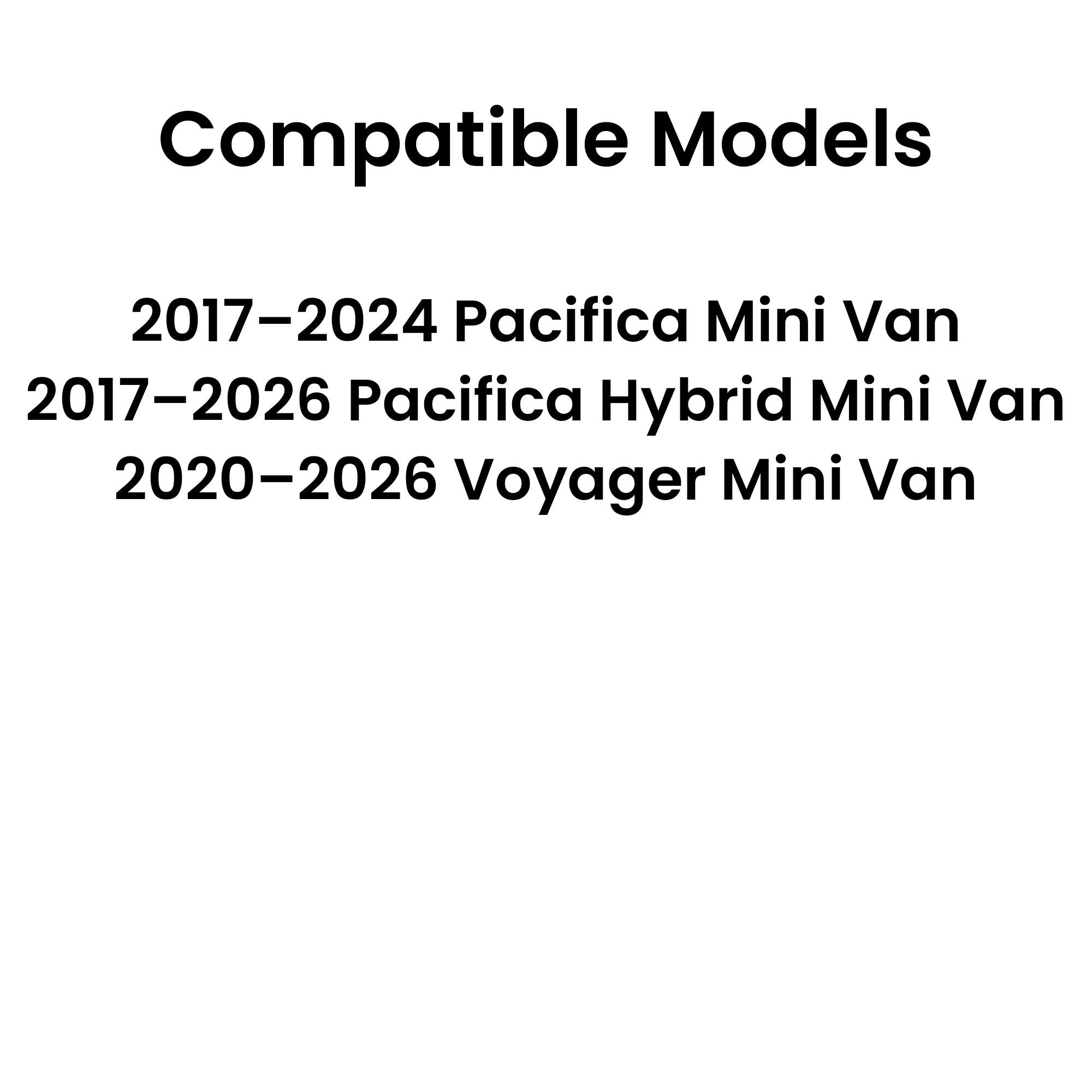 Passenger Right Side Quarter Window Quarter Glass Compatible with Chrysler Pacifica / Voyager 2017-2026 Models