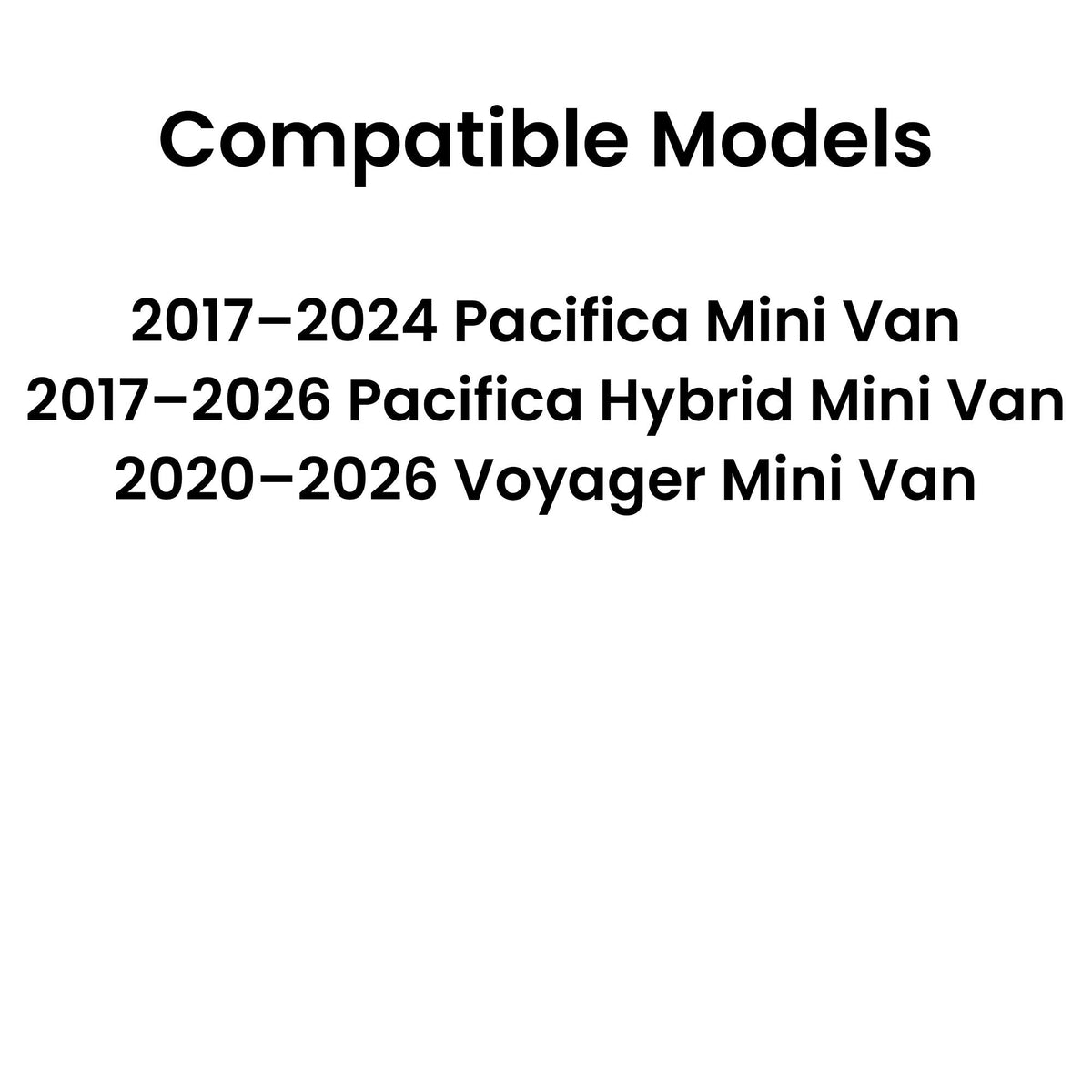 Driver Left Side Quarter Window Quarter Glass Compatible with Chrysler Pacifica / Voyager 2017-2026 Models