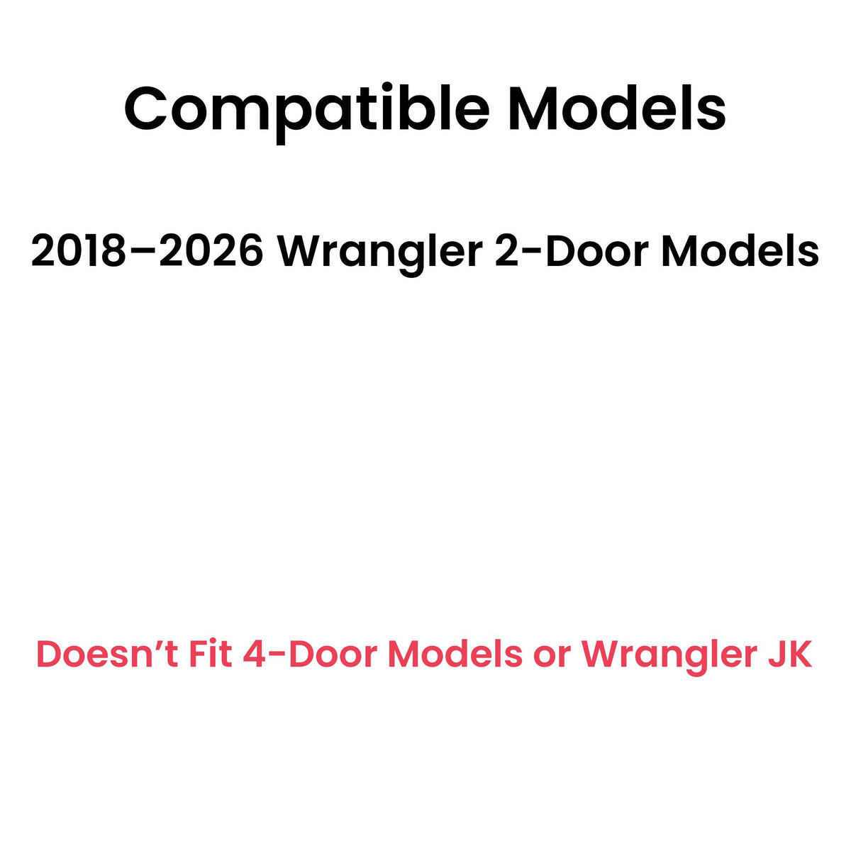 Laminated Driver Left Side Quarter Window Quarter Glass Compatible with Jeep Wrangler 2-Door 2018-2026 Models