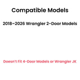 Laminated Driver Left Side Quarter Window Quarter Glass Compatible with Jeep Wrangler 2-Door 2018-2026 Models