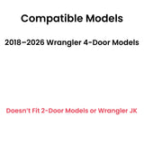 Driver Left Side Quarter Window Quarter Glass Compatible with Jeep Wrangler 2018-2026 4 Door Models