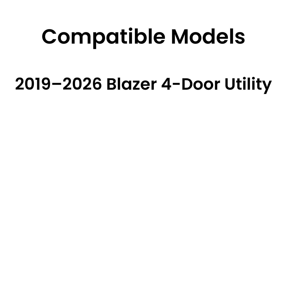 Tempered Driver Left Side Rear Quarter Window Quarter Glass Compatible with Chevrolet Blazer 2019-2026 Models (Not For Blazer EV)