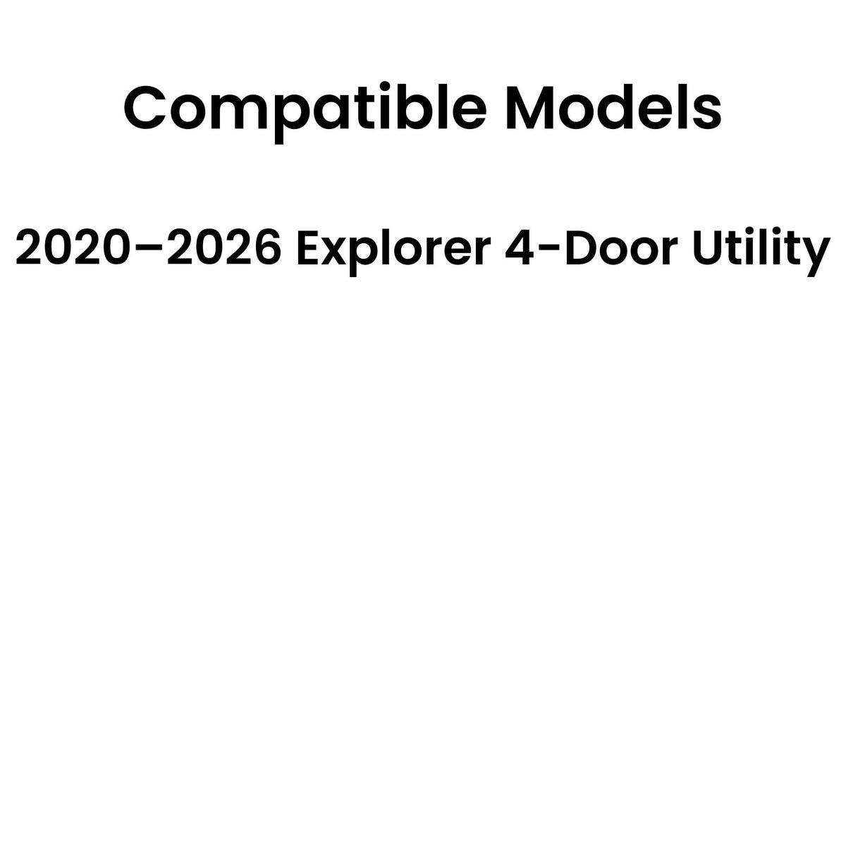 Passenger Right Side Quarter Window Quarter Glass Compatible with Ford Explorer 2020-2026 Models