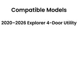 Driver Left Side Quarter Window Quarter Glass Compatible with Ford Explorer 2020-2026 Models