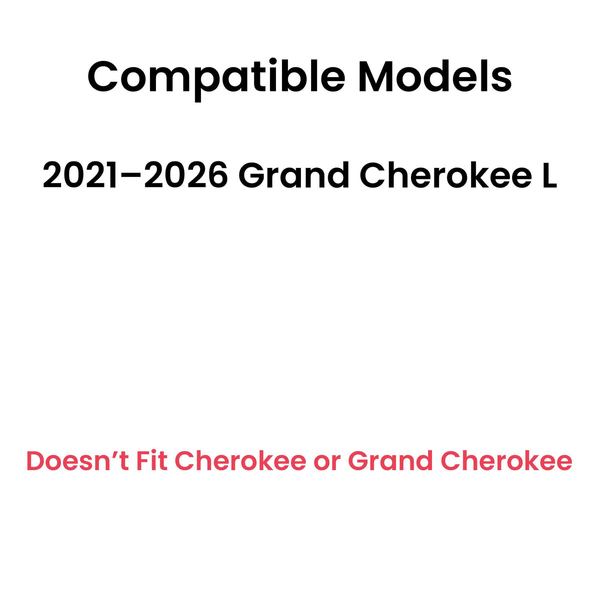 Tempered Driver Left Side Rear Quarter Window Quarter Glass Compatible with Jeep Grand Cherokee L 2021-2026 Models (Not For Grand Cherokee)