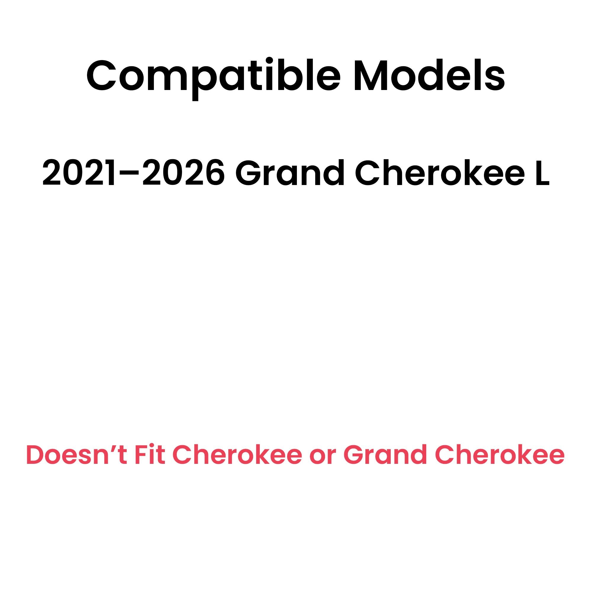 Tempered Driver Left Side Rear Quarter Window Quarter Glass Compatible with Jeep Grand Cherokee L 2021-2026 Models (Not For Grand Cherokee)