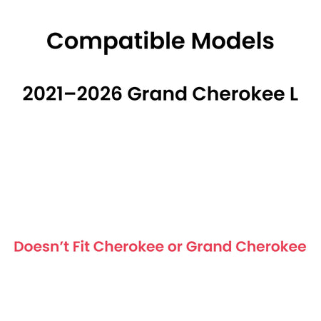 Tempered Driver Left Side Rear Quarter Window Quarter Glass Compatible with Jeep Grand Cherokee L 2021-2026 Models (Not For Grand Cherokee)