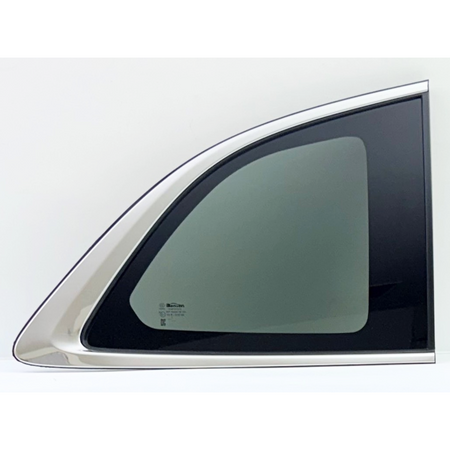 Chrome Molding Style Passenger Right Side Quarter Window Quarter Glass Compatible With Buick Enclave 2025-2026 Models
