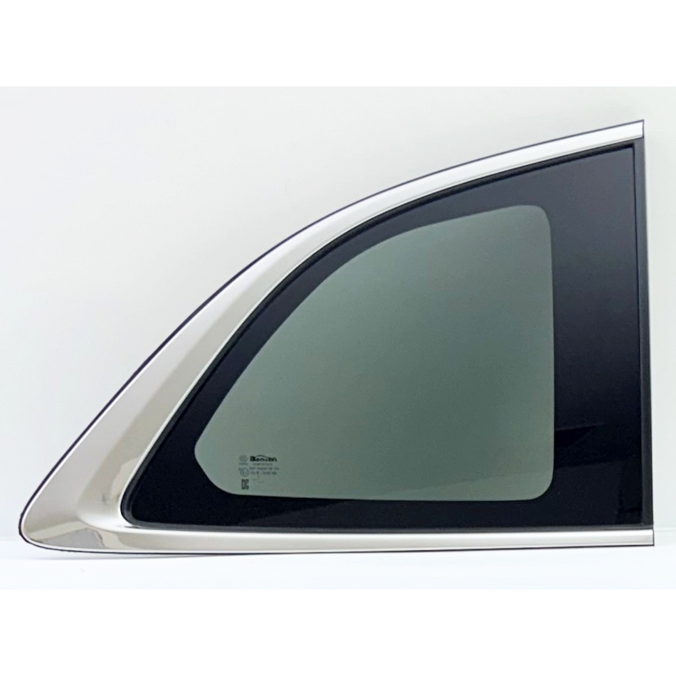 Chrome Molding Style Passenger Right Side Quarter Window Quarter Glass Compatible With Buick Enclave 2025-2026 Models
