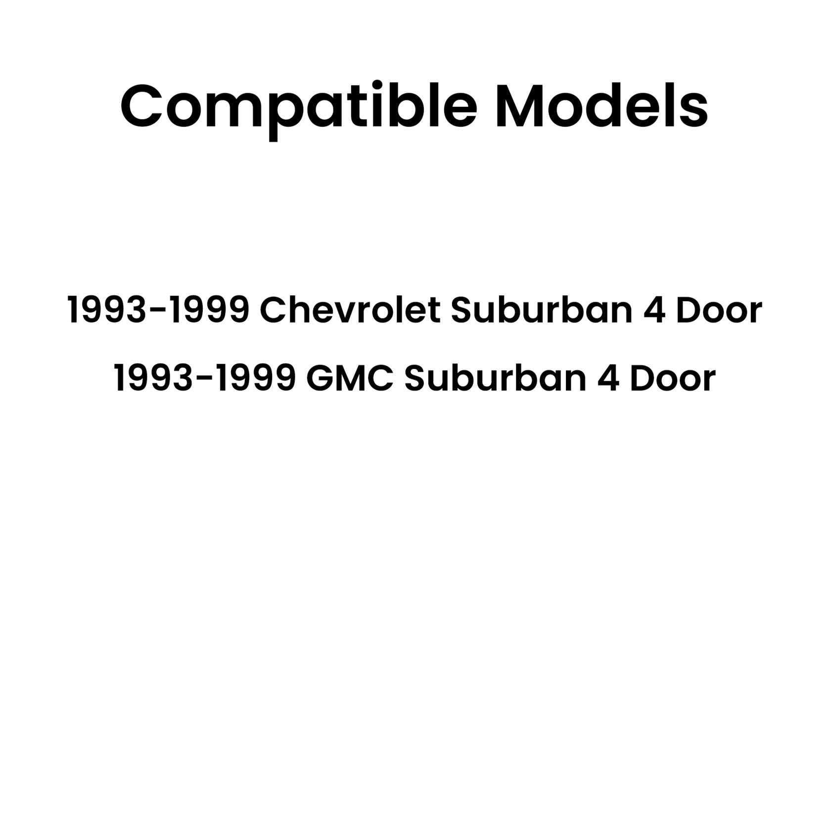Driver Left Side Rear Quarter Window Quarter Glass Compatible with Chevrolet Suburban/GMC Suburban 1993-1999 4 DOOR Models