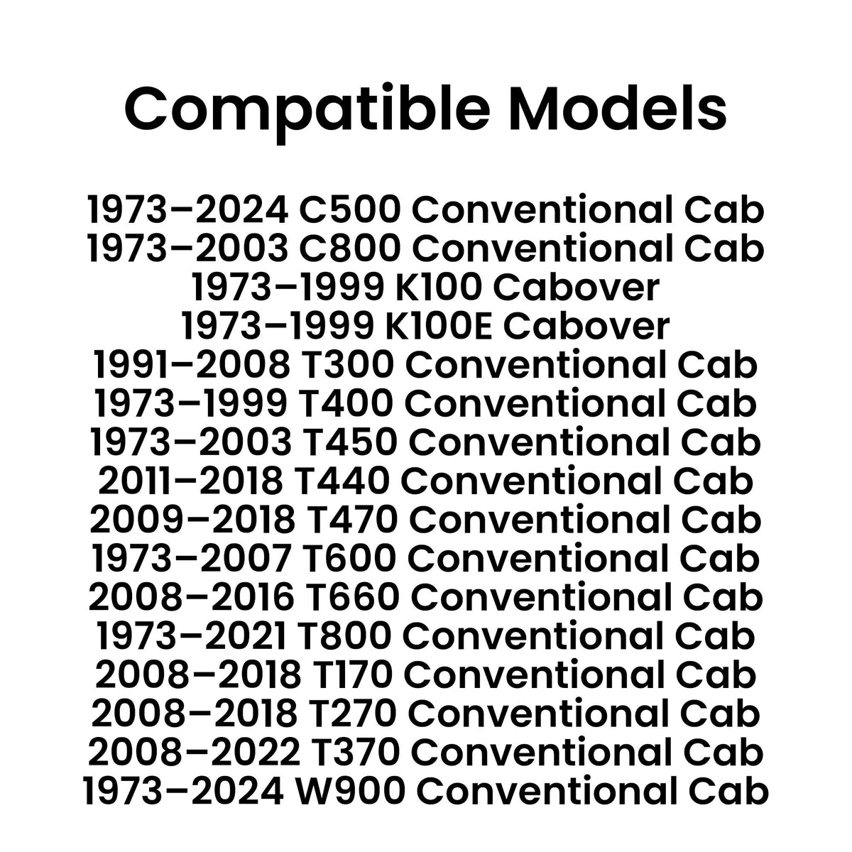 Front Door Window Door Glass Compatible with Kenworth C500 C800 K100 K100E T300 T400 T450 T440 T470 T600 T660 T800 T170 T270 T370 W900 1973-2024