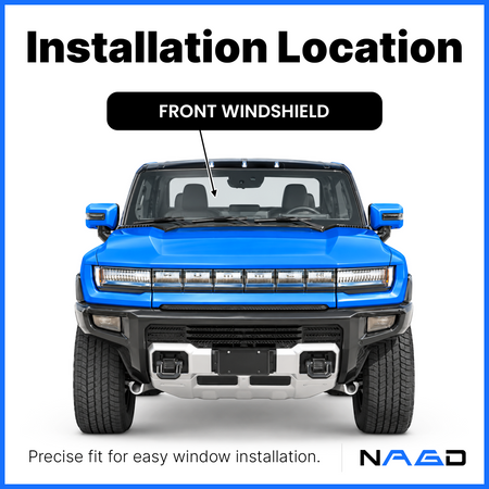 Laminated Front Windshield Window Glass Compatible with GMC HUMMER EV Pickup SUV 2022-2026 Models