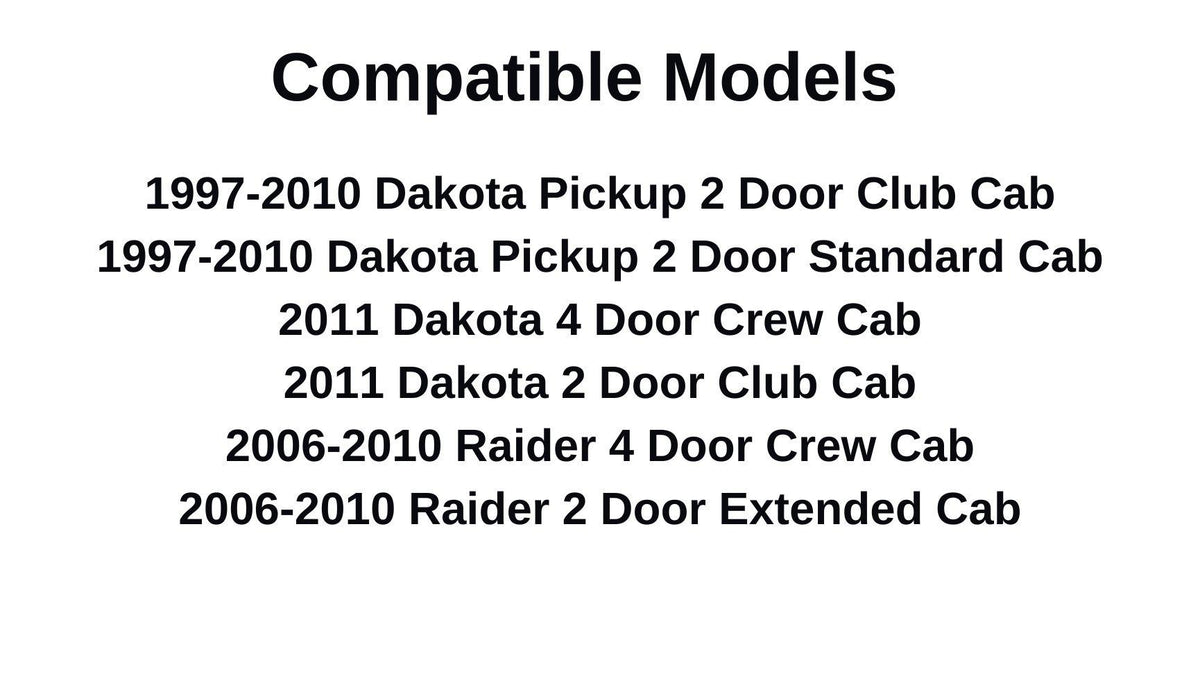 Privacy Back Window Glass Slider Compatible with Dodge Dakota Pickup 1997-2010/Ram Dakota Pickup 2011 Models/Mitsubishi Raider 2006-2010 Models (Not Flush Fit,The Glass Is Attached To The Frame)