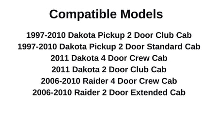 Privacy Back Window Glass Slider Compatible with Dodge Dakota Pickup 1997-2010/Ram Dakota Pickup 2011 Models/Mitsubishi Raider 2006-2010 Models (Not Flush Fit,The Glass Is Attached To The Frame)