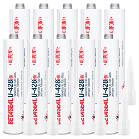 DOW DuPont Betaseal U-428 HV Plus Primerless Urethane Adhesive Auto Glass Sealant (10 Tubes)
