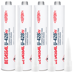 DOW DuPont Betaseal U-428 HV Plus Primerless Urethane Adhesive Auto Glass Sealant (4 Tubes)