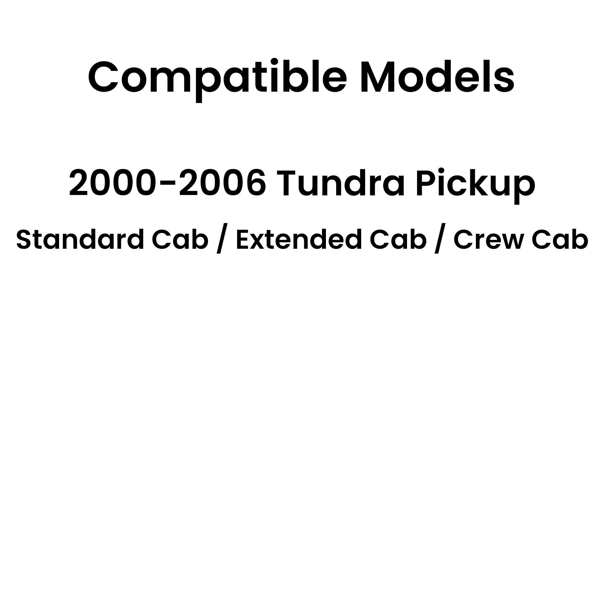 Encapsulated Stationary Back Window Back Glass Compatible with Toyota Tundra Pickup 2000-2006 Models