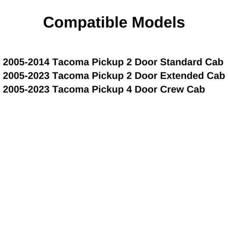 Stationary Encapsulated Back Window Back Glass Compatible with Toyota Tacoma Pickup 2005-2023 Models
