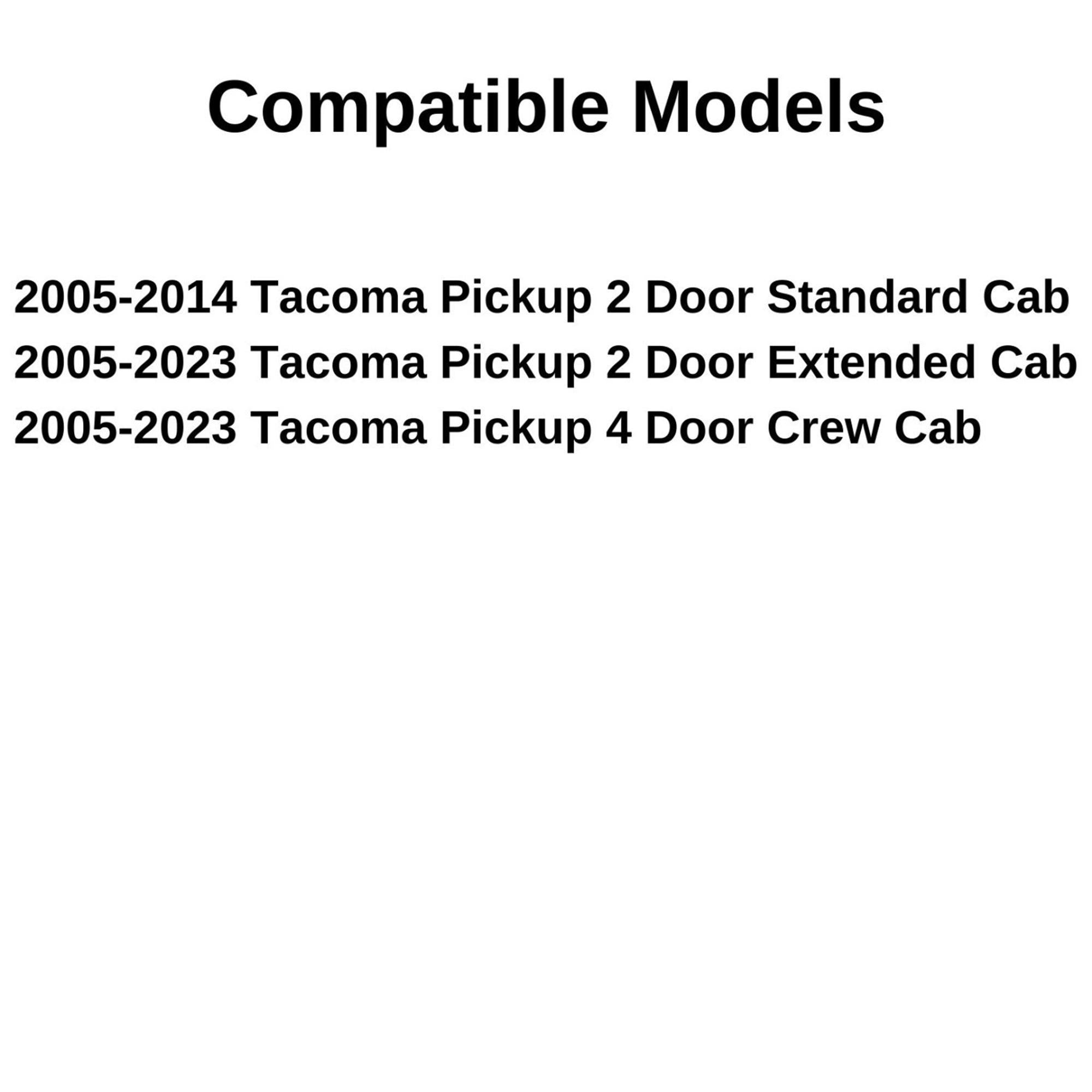 Factory Privacy Tinted Stationary Encapsulated Back Window Back Glass Compatible with Toyota Tacoma Pickup 2005-2023 All Body Types