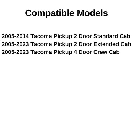 Factory Privacy Tinted Stationary Encapsulated Back Window Back Glass Compatible with Toyota Tacoma Pickup 2005-2023 All Body Types