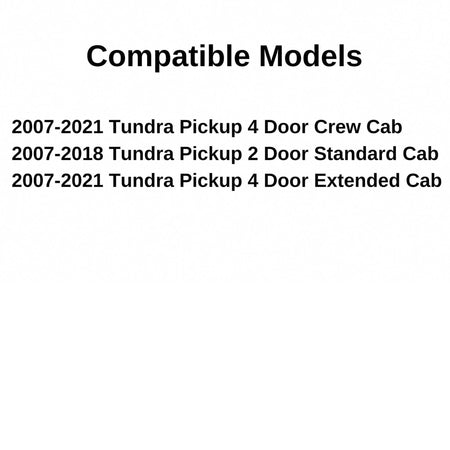 Privacy Stationary Encapsulated Back Window Back Glass Compatible with Toyota Tundra Pickup 2007-2021 Models