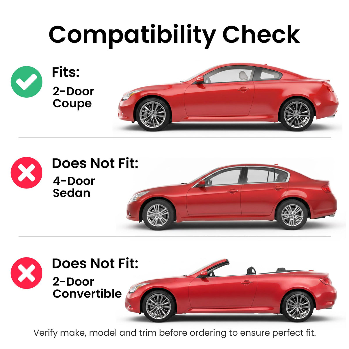 Heated Back Window Back Glass Compatible with Infiniti G37 2008-2013 / Q60 2014-2015 2-Door Coupe Models