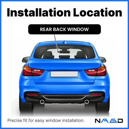 Heated Back Window Back Glass Compatible with BMW 320iGT 328iGT 335iGT 330iGT 340iGT 4 Door Hatchback 2014-2019 Models