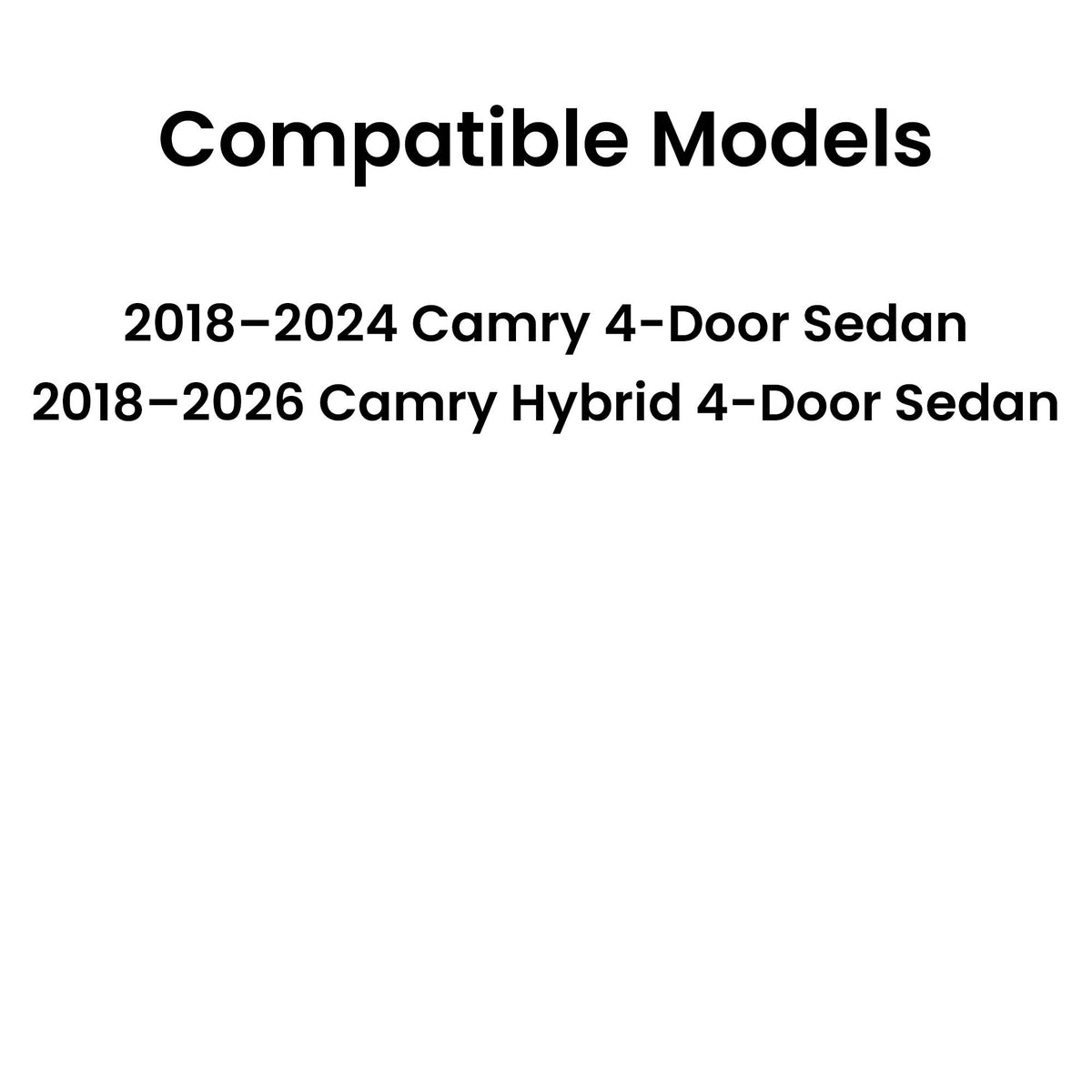 Heated Back Window Back Glass Compatible With Toyota Camry 2018-2026 Models