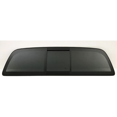 Sliding Back Window Glass Complete Power Slider With Center Piece Compatible with Toyota Tacoma Crew Cab 2017-2023 Models